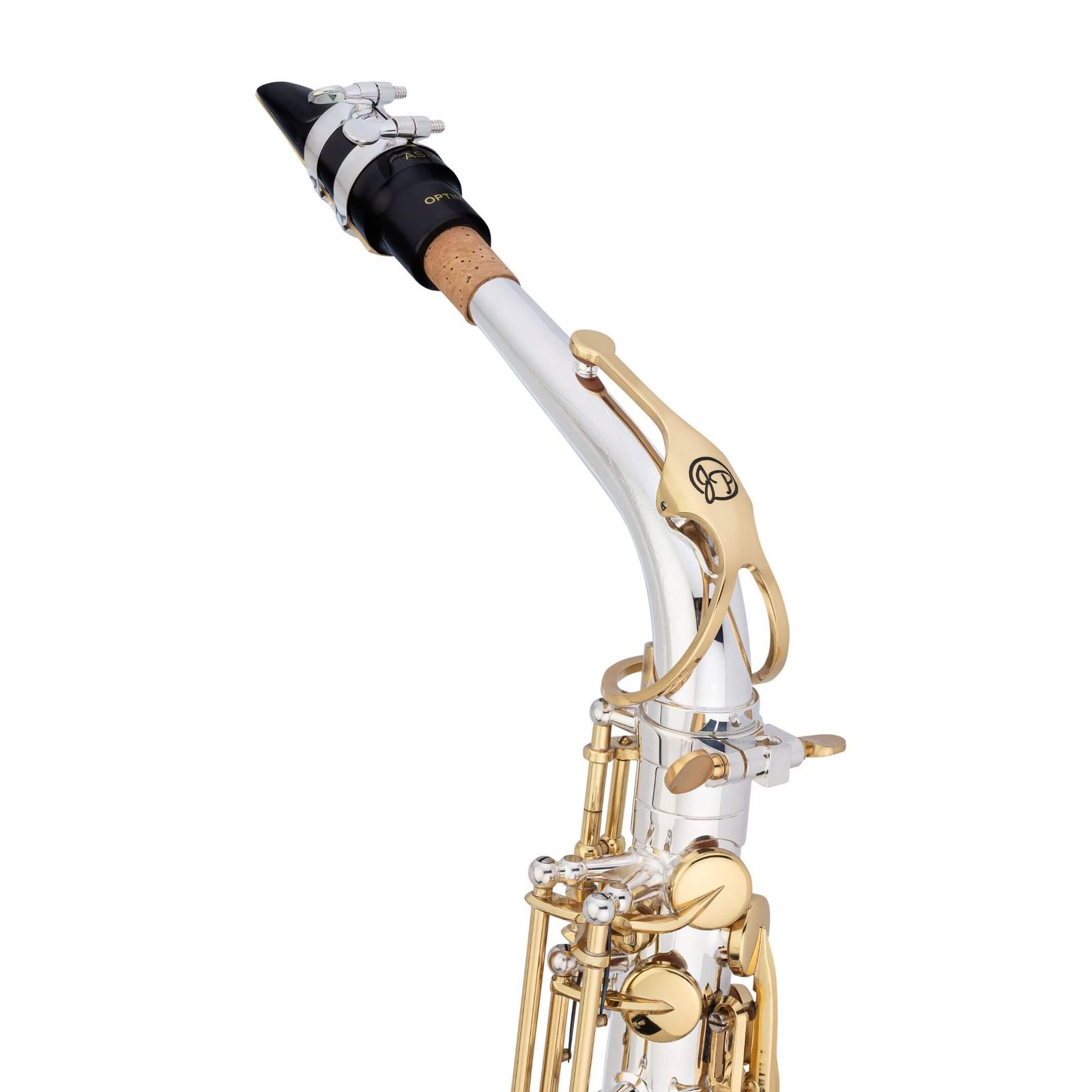 Saxofón Alto Profesional Jean Paul AS-860SL (Cuerpo Plateado / Llaves Doradas) - Imagen 3
